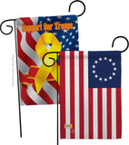 Betsy Ross Americana Historic Impressions Decorative Vertical Flags Pack