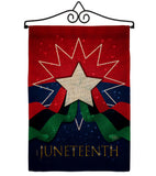 Happy Juneteenth Day - Historic Americana Vertical Impressions Decorative Flags HG108641 Made In USA
