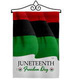 Juneteenth Freedom Day - Historic Americana Vertical Impressions Decorative Flags HG108642 Made In USA