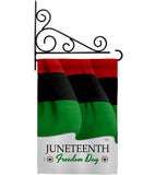 Juneteenth Freedom Day - Historic Americana Vertical Impressions Decorative Flags HG108642 Made In USA