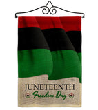 Juneteenth Freedom Day - Historic Americana Vertical Impressions Decorative Flags HG108642 Made In USA