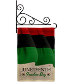 Juneteenth Freedom Day - Historic Americana Vertical Impressions Decorative Flags HG108642 Made In USA