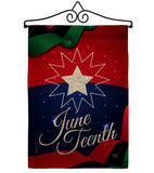 Juneteenth Holiday - Historic Americana Vertical Impressions Decorative Flags HG108643 Made In USA