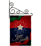 Juneteenth Holiday - Historic Americana Vertical Impressions Decorative Flags HG108643 Made In USA