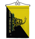 Gadsden Anarcho Capitalist - Historic Americana Vertical Impressions Decorative Flags HG140723 Made In USA