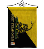 Gadsden Anarcho Capitalist - Historic Americana Vertical Impressions Decorative Flags HG140723 Made In USA