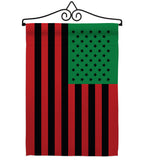 African American - Historic Americana Vertical Impressions Decorative Flags HG140726 Made In USA