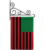 African American - Historic Americana Vertical Impressions Decorative Flags HG140726 Made In USA