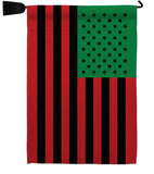 African American - Historic Americana Vertical Impressions Decorative Flags HG140726 Made In USA