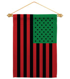 African American - Historic Americana Vertical Impressions Decorative Flags HG140726 Made In USA