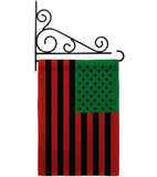 African American - Historic Americana Vertical Impressions Decorative Flags HG140726 Made In USA