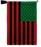 African American - Historic Americana Vertical Impressions Decorative Flags HG140726 Made In USA