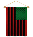 African American - Historic Americana Vertical Impressions Decorative Flags HG140726 Made In USA