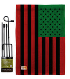 African American - Historic Americana Vertical Impressions Decorative Flags HG140726 Made In USA