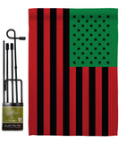 African American - Historic Americana Vertical Impressions Decorative Flags HG140726 Made In USA