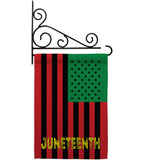 Juneteenth American - Historic Americana Vertical Impressions Decorative Flags HG140727 Made In USA