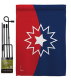 Juneteenth - Historic Americana Vertical Impressions Decorative Flags HG140884 Made In USA