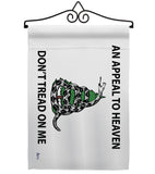 AN Appeal To Heaven Don't Tread On Me - Historic Americana Vertical Impressions Decorative Flags HG140904 Made In USA