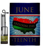 Freedom Day - Historic Americana Vertical Impressions Decorative Flags HG140996 Made In USA