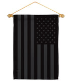 All Black America - Historic Americana Vertical Impressions Decorative Flags HG141188 Made In USA