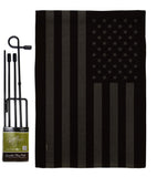 All Black America - Historic Americana Vertical Impressions Decorative Flags HG141188 Made In USA