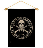 2nd Amendment Liberty - Historic Americana Vertical Impressions Decorative Flags HG170209 Made In USA