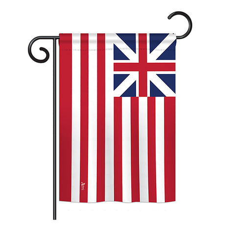 Grand Union - Historical Flags of the World Vertical Impressions Decorative Flags HG140716 Printed In USA