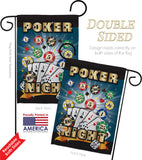 Poker Night - Hobbies Interests Vertical Impressions Decorative Flags HG109039 Made In USA