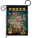 Poker Night - Hobbies Interests Vertical Impressions Decorative Flags HG109039 Made In USA