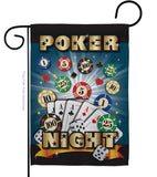 Poker Night - Hobbies Interests Vertical Impressions Decorative Flags HG109039 Made In USA