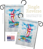 Sailboats - Hobbies Interests Vertical Impressions Decorative Flags HG109041 Made In USA