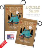 Adventure in Tents - Hobbies Interests Vertical Impressions Decorative Flags HG109067 Made In USA