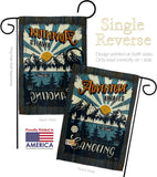 Awaits Canoeing - Hobbies Interests Vertical Impressions Decorative Flags HG109083 Made In USA