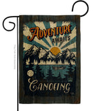 Awaits Canoeing - Hobbies Interests Vertical Impressions Decorative Flags HG109083 Made In USA