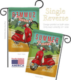 Summer Scooter Travel - Hobbies Interests Vertical Impressions Decorative Flags HG137078 Made In USA