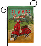 Summer Scooter Travel - Hobbies Interests Vertical Impressions Decorative Flags HG137078 Made In USA