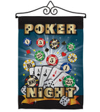 Poker Night - Hobbies Interests Vertical Impressions Decorative Flags HG109039 Made In USA