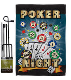 Poker Night - Hobbies Interests Vertical Impressions Decorative Flags HG109039 Made In USA