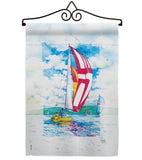 Sailboats - Hobbies Interests Vertical Impressions Decorative Flags HG109041 Made In USA