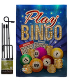 Play Bingo - Hobbies Interests Vertical Impressions Decorative Flags HG109076 Made In USA