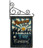 Awaits Canoeing - Hobbies Interests Vertical Impressions Decorative Flags HG109083 Made In USA