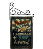 Awaits Canoeing - Hobbies Interests Vertical Impressions Decorative Flags HG109083 Made In USA