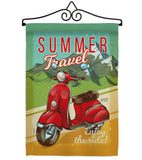 Summer Scooter Travel - Hobbies Interests Vertical Impressions Decorative Flags HG137078 Made In USA