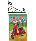 Summer Scooter Travel - Hobbies Interests Vertical Impressions Decorative Flags HG137078 Made In USA