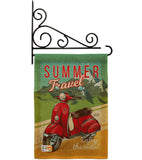 Summer Scooter Travel - Hobbies Interests Vertical Impressions Decorative Flags HG137078 Made In USA