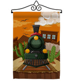 Wild West Train - Hobbies Interests Vertical Impressions Decorative Flags HG192127 Made In USA