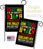 Black Freedom - Historic Americana Vertical Impressions Decorative Flags HG190152 Made In USA