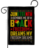 Black Freedom - Historic Americana Vertical Impressions Decorative Flags HG190152 Made In USA