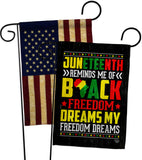 Black Freedom - Historic Americana Vertical Impressions Decorative Flags HG190152 Made In USA