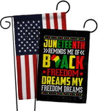 Black Freedom - Historic Americana Vertical Impressions Decorative Flags HG190152 Made In USA